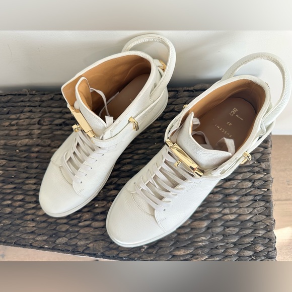 Buscemi Leather Padlock Sneakers - Picture 2 of 7